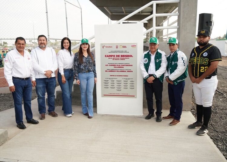 Inauguran renovado campo de béisbol en el ITNL