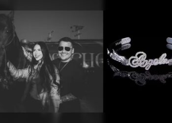 Christian Nodal y el brazalete para Ángela Aguilar