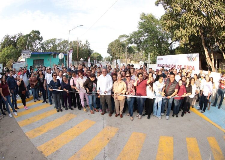 Abate Altamira rezago en pavimentación con inauguraciones de vialidades cada semana