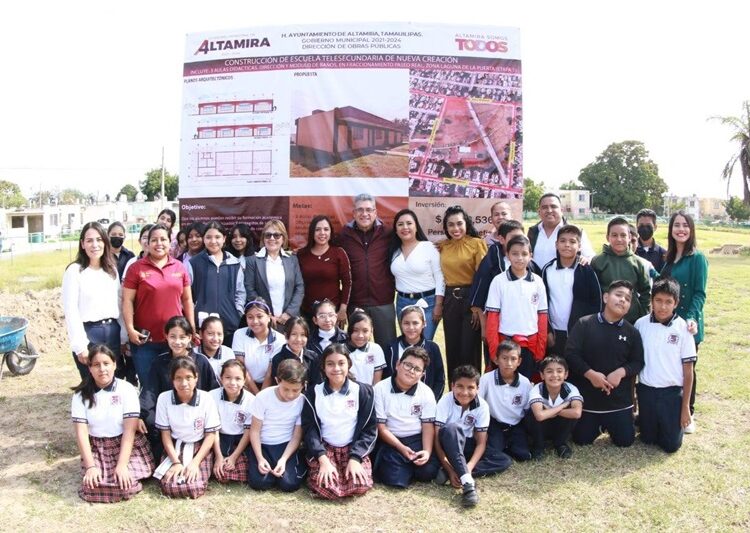 Arranca Gobierno de Altamira construcción de telesecundaria en Fracc. Paseo Real