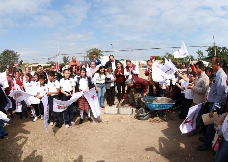 Arranca Gobierno de Altamira construcción de telesecundaria en Fracc. Paseo Real