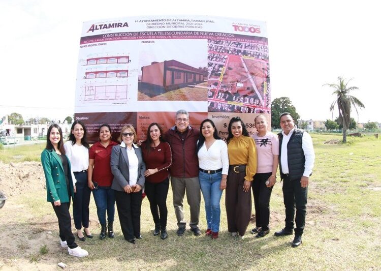 Arranca Gobierno de Altamira construcción de telesecundaria en Fracc. Paseo Real