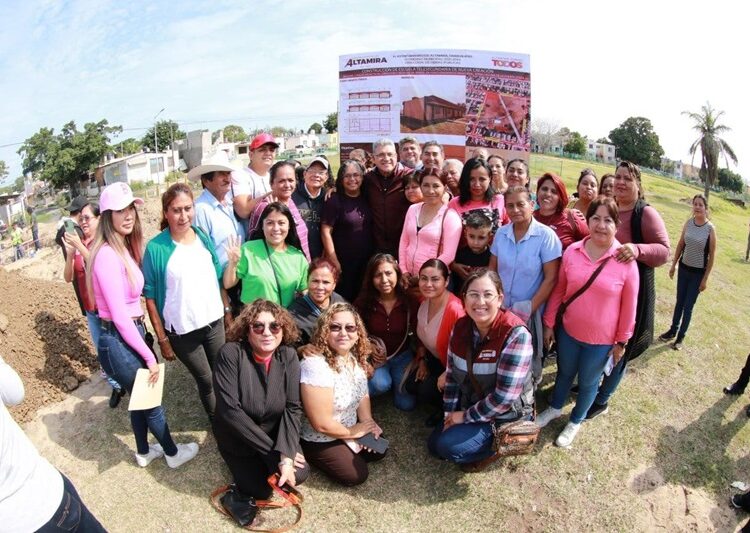 Arranca Gobierno de Altamira construcción de telesecundaria en Fracc. Paseo Real