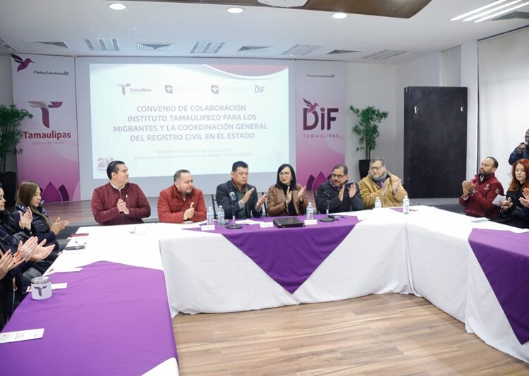 DIF Tamaulipas atestigua firma de convenio del programa doble nacionalidad