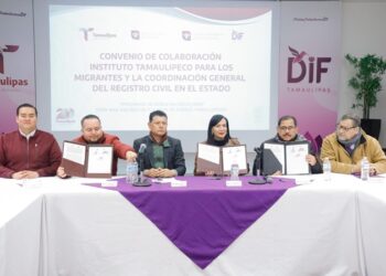 DIF Tamaulipas atestigua firma de convenio del programa doble nacionalidad