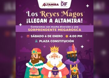 Con Mega Rosca festeja Altamira el Día de Reyes