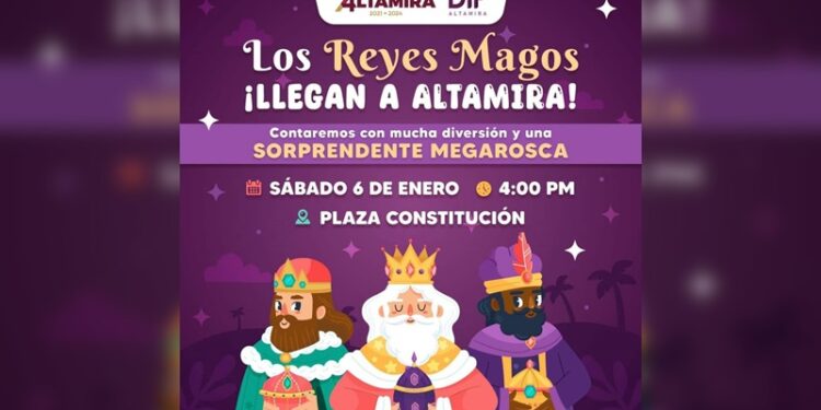 Con Mega Rosca festeja Altamira el Día de Reyes