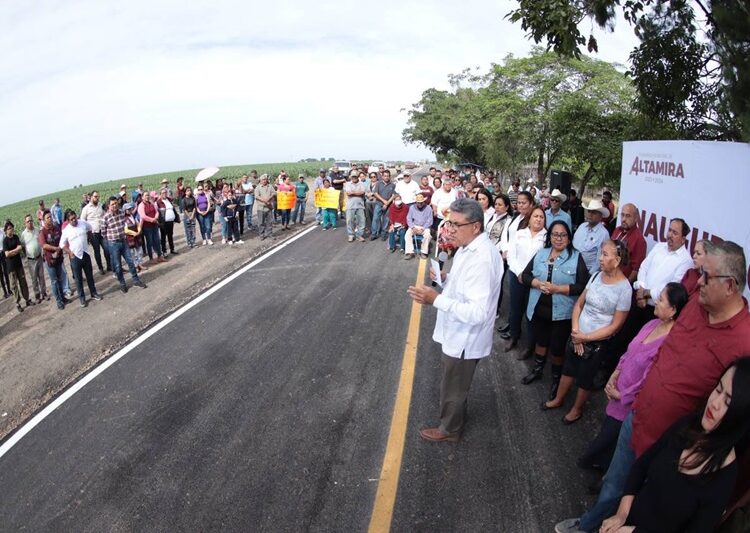 Con obra pública de calidad Gobierno de Armando Martínez la zona rural de Altamira