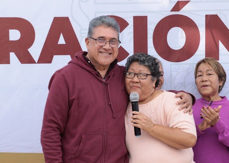 Con obras de pavimentación transforma Armando Martínez la colonia Altamira Sector 3