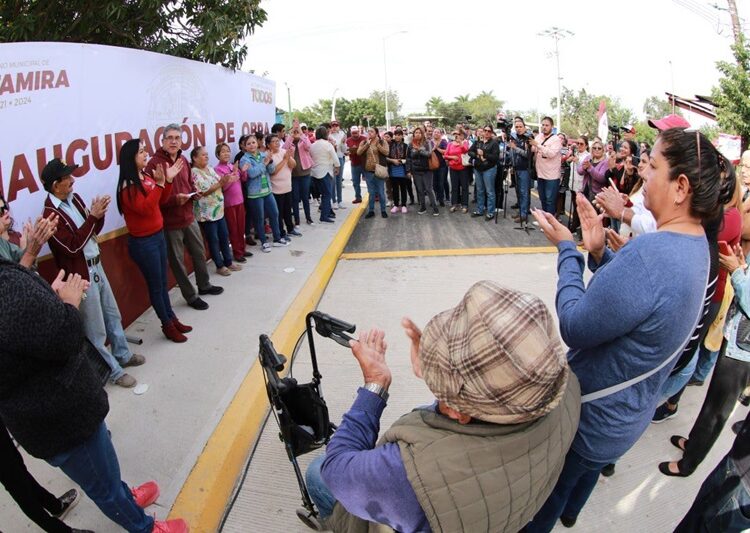 Con obras de pavimentación transforma Armando Martínez la colonia Altamira Sector 3