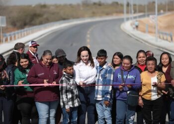 En NLD, entrega Carmen Lilia Eje Vial Río Bravo