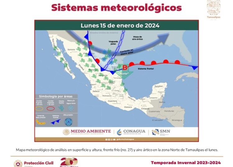 PC de Tamaulipas en alerta por frío