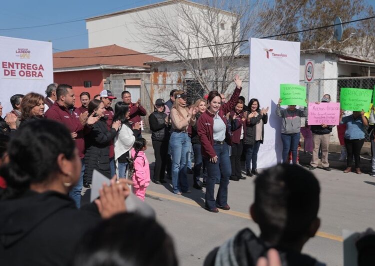 Entrega Carmen Lilia obras de infraestructura vial