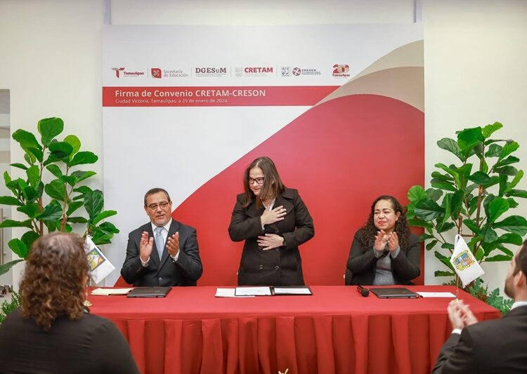 Firma de Convenio entre CRETAM y CRESON