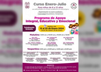 Iniciarán inscripciones para clases de apoyo integral educativo del Gobierno de NLD