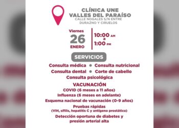 Invita Gobierno de NLD a campaña de salud en la Valles del Paraíso