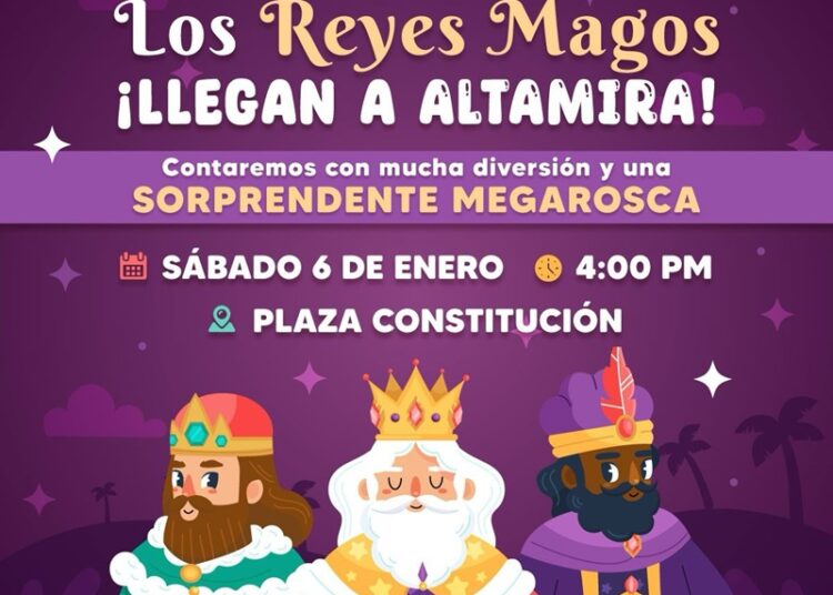Llegarán los reyes magos a Altamira a través de celebración organizada por DIF Altamira