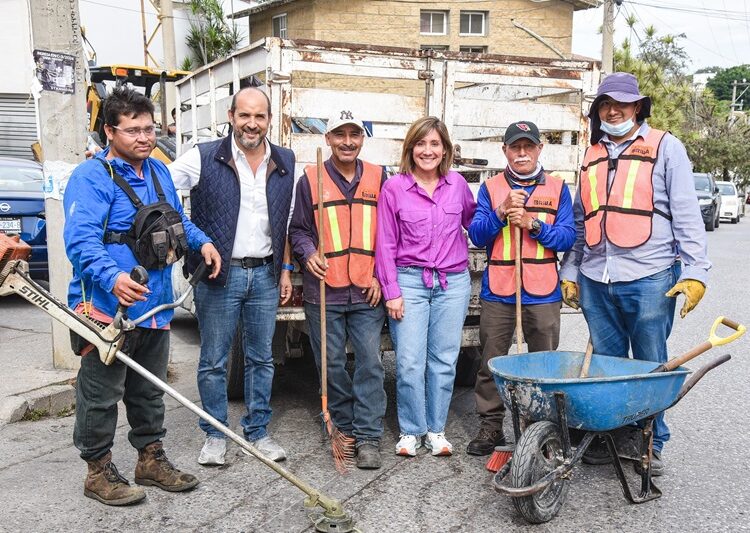 Llevan Rosa González y Pepe Schekaibán Jornada de Limpieza a Zonas Prioritarias