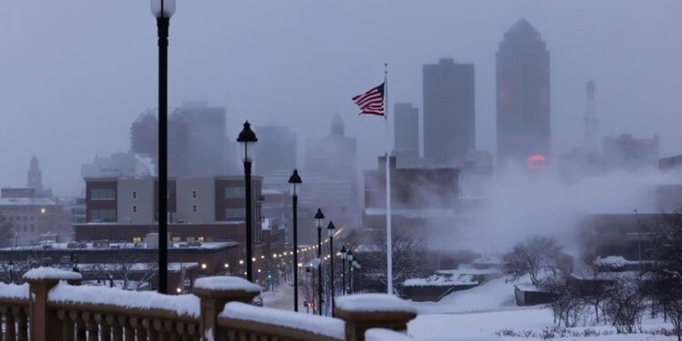 Intensa ola de frío amenazó con batir récords en EUA