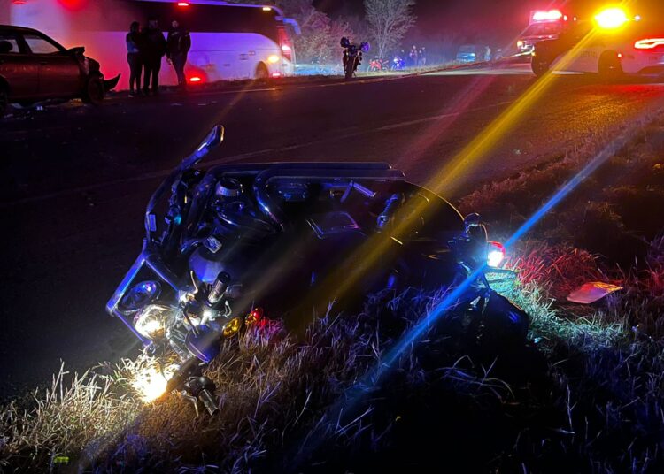 Motociclista muere tras choque frontal contra automóvil en la Victoria Monterrey