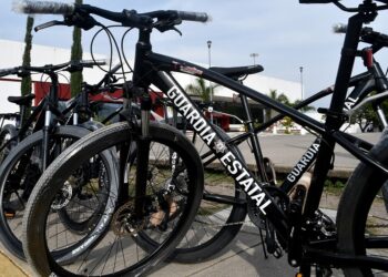 Agrupamiento ciclista de la Guardia Estatal crece con 50 bicicletas nuevas
