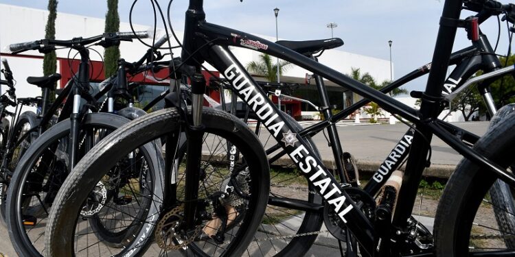Agrupamiento ciclista de la Guardia Estatal crece con 50 bicicletas nuevas