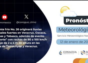 Pronóstico del Tiempo del 12 de enero de 2024