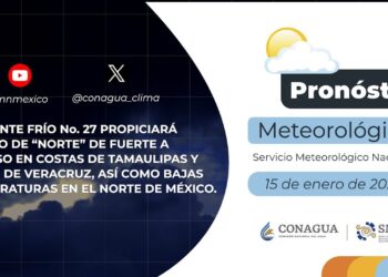 Pronóstico del Tiempo del 15 de enero de 2024