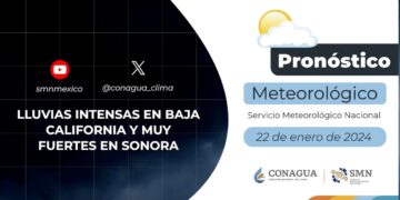 Pronóstico del Tiempo del 22 de enero de 2024
