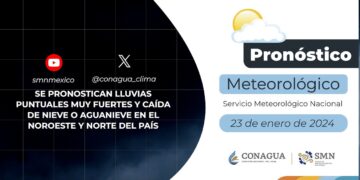 Pronóstico del Tiempo del 23 de enero de 2024
