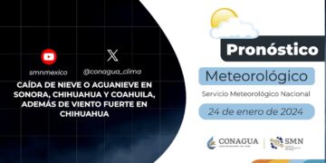 Pronóstico del Tiempo del 24 de enero de 2024