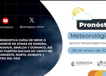 Pronóstico del Tiempo del 8 de enero de 2024