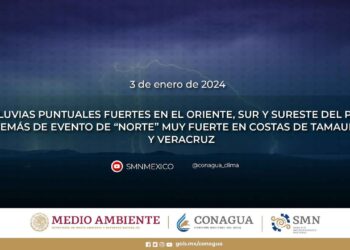 Pronóstico del tiempo para el 3 de enero de 2024