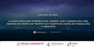 Pronóstico del tiempo para el 3 de enero de 2024