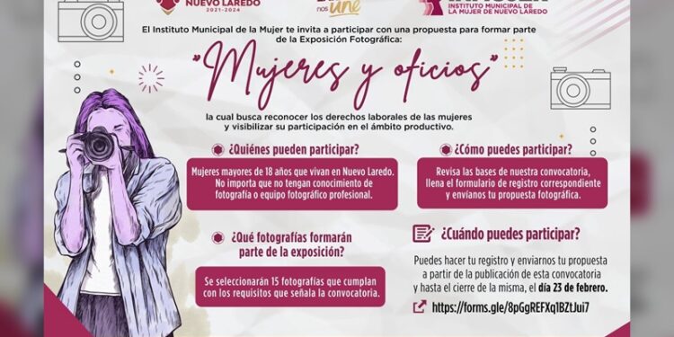 Amplía INMUJER convocatoria para la exposición fotográfica “Mujeres y Oficios”