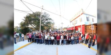 Beneficia Gobierno Altamirense al Fracc. Los Naranjos con obra de pavimentación