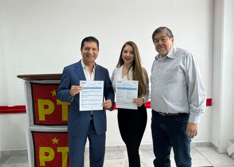 Chavira y Cendy Robles, aspirantes al senado por PT