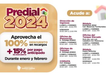 Continúan en febrero descuentos al impuesto predial