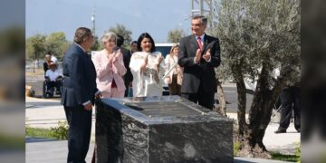 Devela gobernador muro del Bicentenario de Tamaulipas