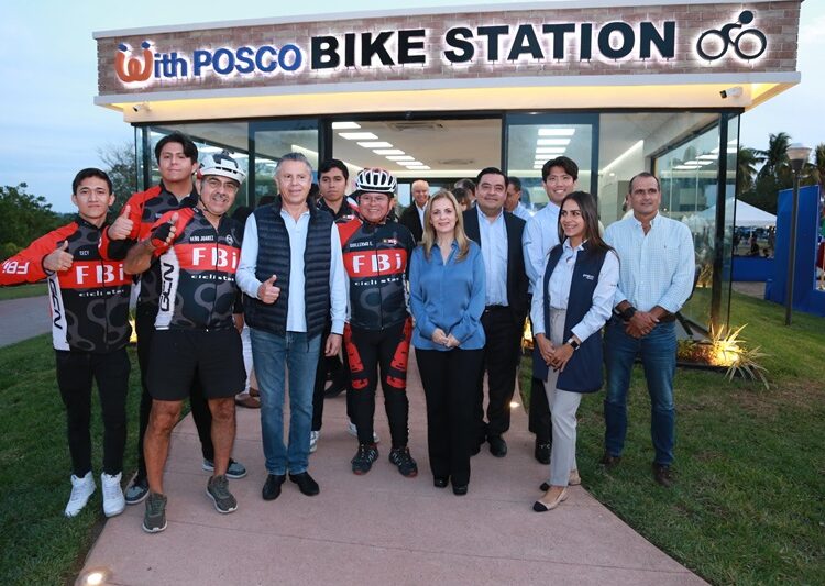 Entrega Posco-México moderna estación de ciclismo a DIF Tampico