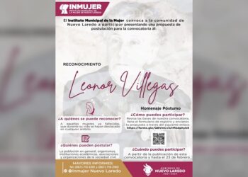 INMUJER NLD lanza convocatoria “Leonor Villegas” 2024