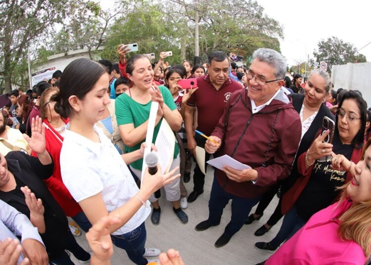 Inaugura Alcalde de Altamira vialidades pavimentadas en múltiples sectores
