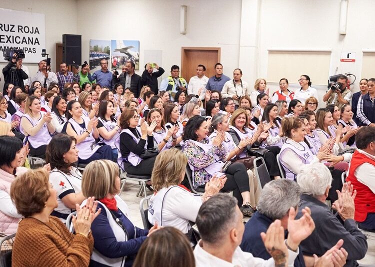 Pone en marcha María de Villarreal la Colecta Anual de la Cruz Roja Mexicana 2024 en Tamaulipas