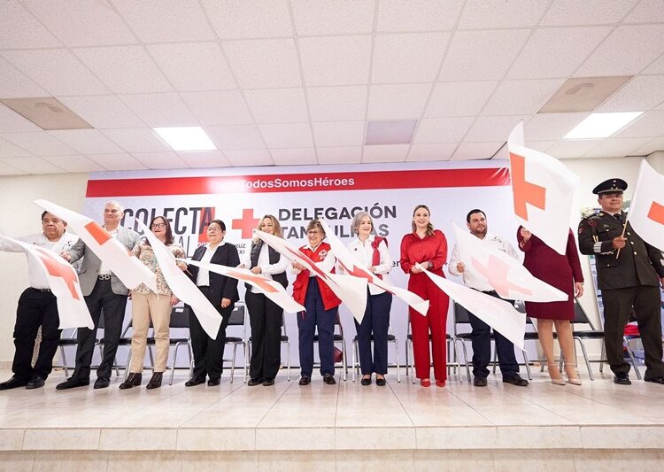 Pone en marcha María de Villarreal la Colecta Anual de la Cruz Roja Mexicana 2024 en Tamaulipas