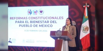 Presenta la secretaria Ariadna Montiel, reformas constitucionales para el bienestar del pueblo