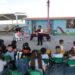 Reciben alumnos de jardín de niños una divertida lectura de cuento