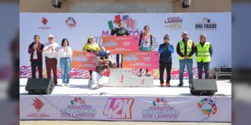 Refrendan Dos Laredos lazos de hermandad con primer Maratón Binacional