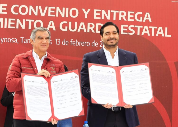 Refuerza gobernador AVA seguridad en la frontera tamaulipeca