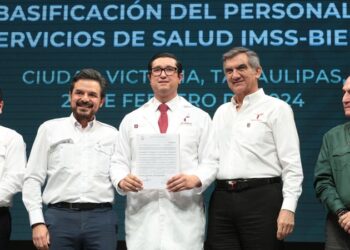 Se hace justicia en Tamaulipas, basifican a 915 trabajadores del sector salud