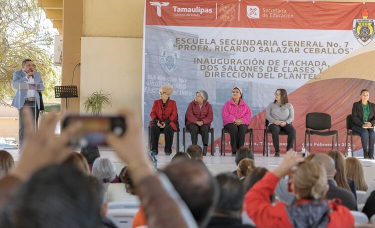 Secretaria visitó la Secundaria General. No. 7 “Prof. Ricardo Salazar Ceballos”, en Matamoros
